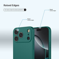 iPhone 18 Pro Max Hoesje - MobyDefend Matte Siliconen Backcover - Groen