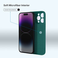 iPhone 18 Pro Max Hoesje - MobyDefend Matte Siliconen Backcover - Groen