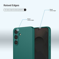 Samsung Galaxy S25 FE / S26 FE Hoesje - MobyDefend Matte Siliconen Backcover - Groen