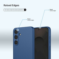 Samsung Galaxy S25 FE / S26 FE Hoesje - MobyDefend Matte Siliconen Backcover - Blauw