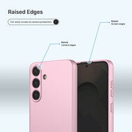 Samsung Galaxy S25 FE / S26 FE Hoesje - MobyDefend Matte Siliconen Backcover - Licht Roze