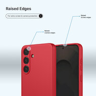 Samsung Galaxy S25 FE / S26 FE Hoesje - MobyDefend Matte Siliconen Backcover - Framboosrood
