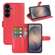 Samsung Galaxy S26 FE Hoesje - MobyDefend Kunstleren Wallet Book Case (Sluiting Voorkant) - Rood