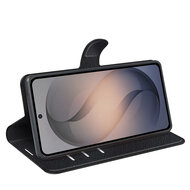 Samsung Galaxy S26 FE Hoesje - MobyDefend Kunstleren Wallet Book Case (Sluiting Voorkant) - Zwart