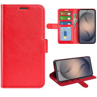 Samsung Galaxy S26 FE Hoesje - MobyDefend Wallet Book Case (Sluiting Achterkant) - Rood