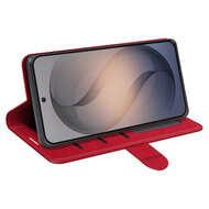 Samsung Galaxy S26 FE Hoesje - MobyDefend Wallet Book Case (Sluiting Achterkant) - Rood