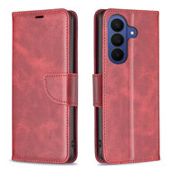 Samsung Galaxy S26 FE Hoesje - MobyDefend Wallet Book Case Met Koord - Rood