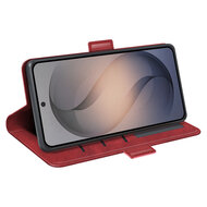 Samsung Galaxy S26 FE Hoesje - MobyDefend Luxe Wallet Book Case (Sluiting Zijkant) - Rood