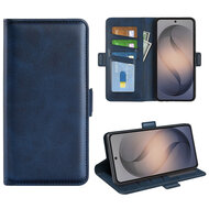 Samsung Galaxy S26 FE Hoesje - MobyDefend Luxe Wallet Book Case (Sluiting Zijkant) - Blauw