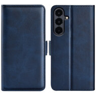 Samsung Galaxy S26 FE Hoesje - MobyDefend Luxe Wallet Book Case (Sluiting Zijkant) - Blauw