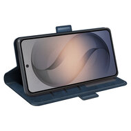 Samsung Galaxy S26 FE Hoesje - MobyDefend Luxe Wallet Book Case (Sluiting Zijkant) - Blauw