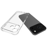 iPhone 18 Pro Hoesje - MobyDefend Transparante Shockproof TPU Backcover - Verstevigde Hoeken - Volledig Doorzichtig