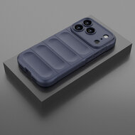 iPhone 18 Pro Hoesje - MobyDefend TPU Gripcase - Blauw
