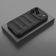 iPhone 18 Pro Hoesje - MobyDefend TPU Gripcase - Zwart