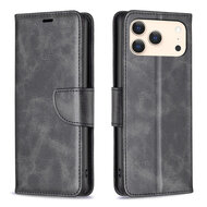iPhone 18 Pro Hoesje - MobyDefend Wallet Book Case Met Koord - Zwart