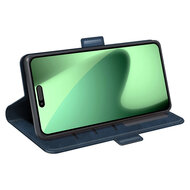 iPhone 18 Pro Hoesje - MobyDefend Luxe Wallet Book Case (Sluiting Zijkant) - Blauw