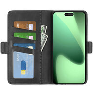 iPhone 18 Pro Hoesje - MobyDefend Luxe Wallet Book Case (Sluiting Zijkant) - Zwart