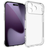iPhone 18 Pro Max Hoesje - MobyDefend Transparante Shockproof TPU Backcover - Verstevigde Hoeken - Volledig Doorzichtig