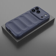 iPhone 18 Pro Max Hoesje - MobyDefend TPU Gripcase - Blauw