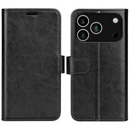 iPhone 18 Pro Max Hoesje - MobyDefend Wallet Book Case (Sluiting Achterkant) - Zwart