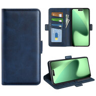 iPhone 18 Pro Max Hoesje - MobyDefend Luxe Wallet Book Case (Sluiting Zijkant) - Blauw