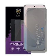 MobyDefend Samsung Galaxy S26 FE Screenprotector - Matte Privacy Glass Screensaver