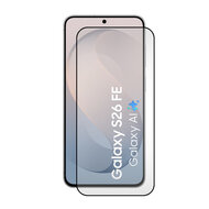 3-Pack Samsung Galaxy S26 FE Screenprotectors - MobyDefend Screensavers Met Zwarte Randen - Gehard Glas 
