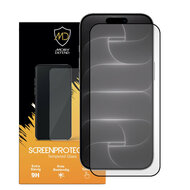iPhone 18 Pro Screenprotector - MobyDefend Screensaver Met Zwarte Randen - Gehard Glas 