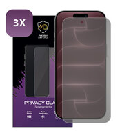 3-Pack MobyDefend iPhone 18 Pro Max Screenprotectors - Matte Privacy Glass Screensavers