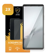 2-Pack Sony Xperia 10 VIII Screenprotectors - MobyDefend Case-Friendly Screensavers - Gehard Glas