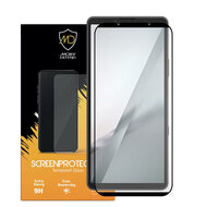 Sony Xperia 10 VIII Screenprotector - MobyDefend Screensaver Met Zwarte Randen - Gehard Glas 
