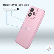 Xiaomi Redmi Note 17 4G/5G Hoesje - MobyDefend Matte Siliconen Backcover - Licht Roze