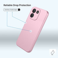 Xiaomi Redmi Note 17 Pro Max 5G Hoesje - MobyDefend Matte Siliconen Backcover - Licht Roze