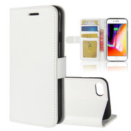 Apple iPhone SE (2020/2022) / iPhone 7 / iPhone 8 hoesje - MobyDefend Wallet Book Case (Sluiting Achterkant) - Wit
