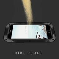Apple iPhone 7 Plus / iPhone 8 Plus Hoes - Love Mei Metalen Case - Extreme Protection - Zwart