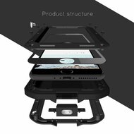Apple iPhone 7 Plus / iPhone 8 Plus Hoes - Love Mei Metalen Case - Extreme Protection - Zwart