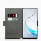 Samsung Galaxy Note 10 Plus hoesje (Note 10+), MobyDefend slim-fit extra dunne bookcase, Zwart_