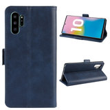 Samsung Galaxy Note 10 Plus hoesje (Note 10+), Luxe 3-in-1 bookcase, donkerblauw_