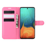 Samsung Galaxy A71 hoesje, Wallet bookcase, Roze_