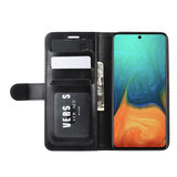 Samsung Galaxy A71 hoesje, Wallet bookcase, Zwart_