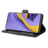 Samsung Galaxy A71 hoesje, Luxe wallet bookcase, Zwart_