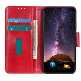 Samsung Galaxy M51 hoesje, Wallet bookcase, Rood_