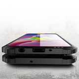 Samsung Galaxy M51 hoesje, Dubbel gelaagde pantsercase, Zwart_