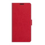 Samsung Galaxy A03s hoesje, MobyDefend Wallet Book Case (Sluiting Achterkant), Rood_