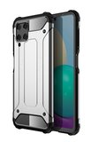Samsung Galaxy M22 / Galaxy A22 4G Hoesje, MobyDefend Dubbelgelaagde Shockproof Pantsercase, Zilvergrijs_