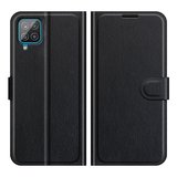 Samsung Galaxy M22 / Galaxy A22 4G Hoesje, MobyDefend Kunstleren Wallet Book Case, Zwart_