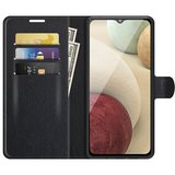 Samsung Galaxy M22 / Galaxy A22 4G Hoesje, MobyDefend Kunstleren Wallet Book Case, Zwart_