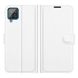 Samsung Galaxy M22 / Galaxy A22 4G Hoesje, MobyDefend Kunstleren Wallet Book Case, Wit_