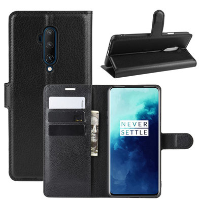 OnePlus 7T Pro hoesje, 3-in-1 bookcase, zwart