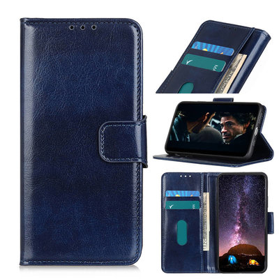 Samsung Galaxy S10 Lite hoesje, Wallet bookcase, Blauw